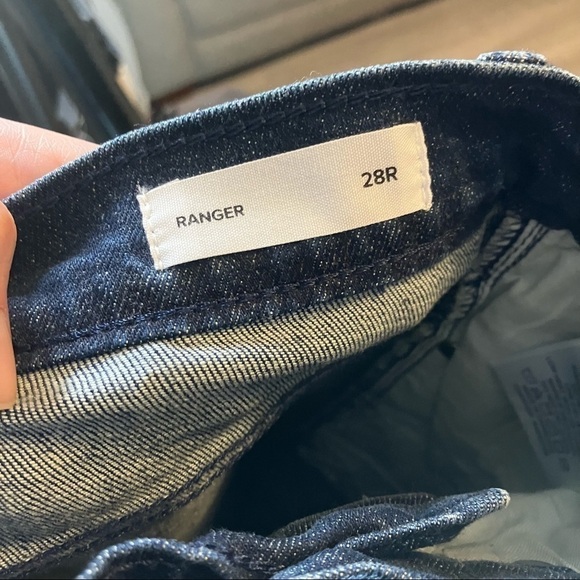 OUTLAND Denim Ranger Slim Tapered Jeans In Bondi Blue - Picture 11 of 13